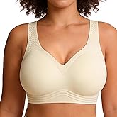 Soft Intention Jelly Wireless Bra Seamless Push Up Full Coverage Supportive Everyday Sport T-Shirt Bra Regular & Plus Size
