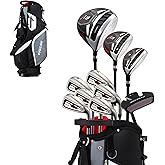 Precise M5 Men’s Golf Set – 460cc Driver, Wood, Hybrid, 5-PW Irons, Putter, Stand Bag, 3 Headcovers
