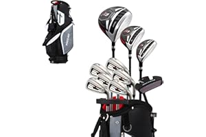 Precise M5 Men’s Golf Set – 460cc Driver, Wood, Hybrid, 5-PW Irons, Putter, Stand Bag, 3 Headcovers