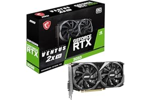 MSI Gaming GeForce RTX 3050 8GB GDRR6 128-Bit HDMI/DP PCIe 4 Torx Twin Fans Ampere OC Graphics Card (RTX 3050 Ventus 2X XS 8G