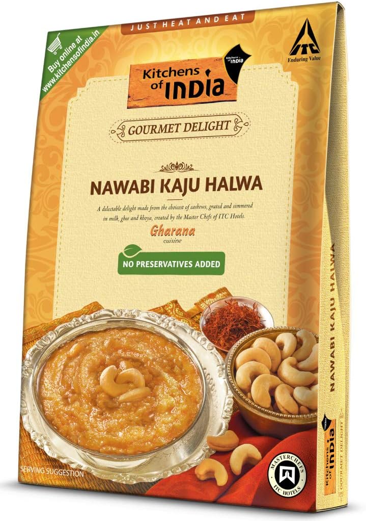 Kitchens of India Ready to Eat Nawabi Kaju Halwa, 200g