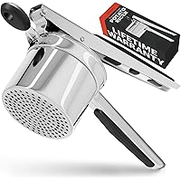 PriorityChef Large 15oz Potato Ricer, Heavy Duty Stainless Steel Potato Masher and Ricer Kitchen Tool, Press and Mash Kitchen
