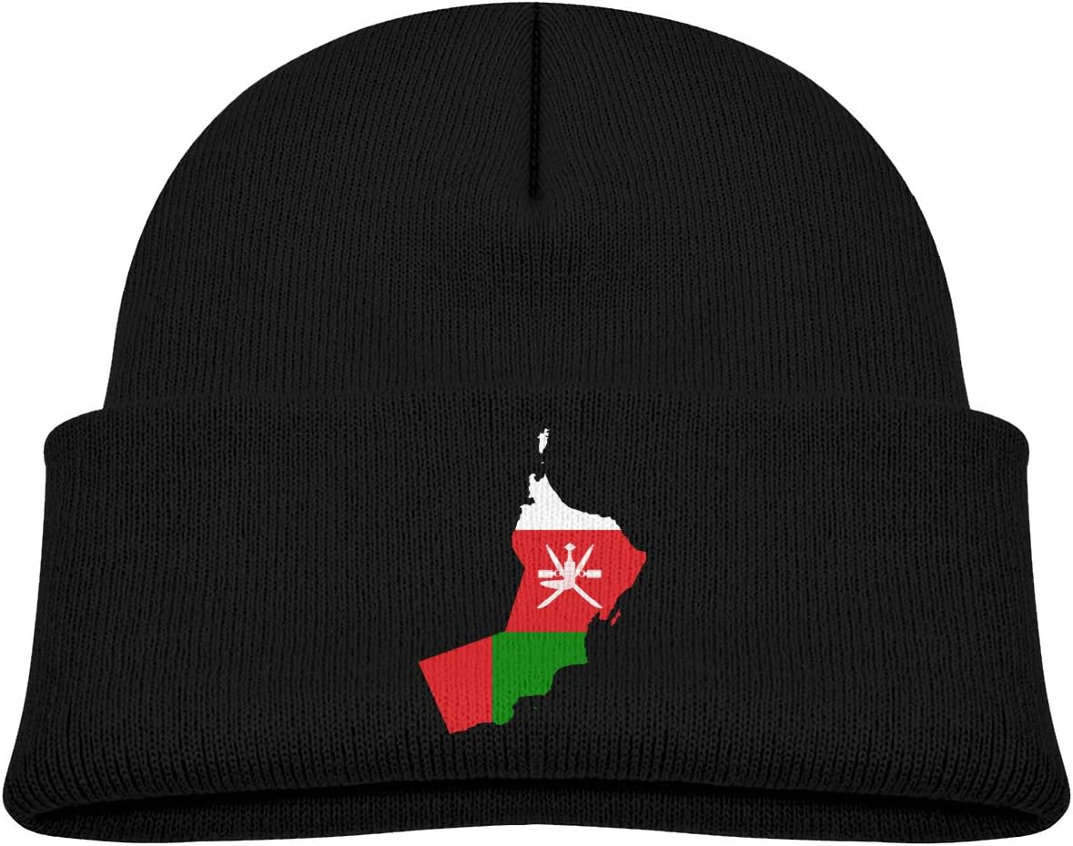 Oman Flag Map2 Unisex Baby Hat Cotton Cotton Cap Fashion Skull Beanies for Toddlers Boys Girls