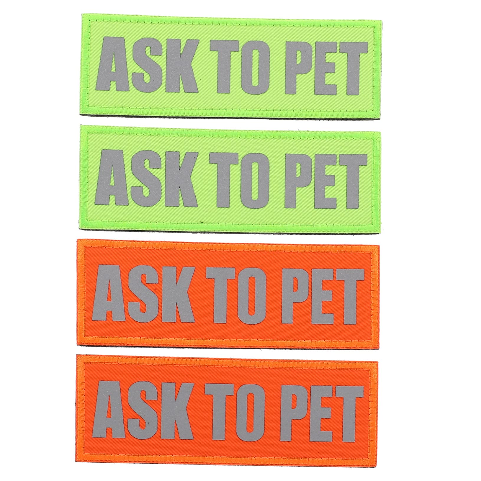 POPETPOP 4pcs Service Dog Sticker Custom Labels Embroidery Accessories Cami Hanger Dog Patches for Harness Patches for Vests and Harnesses Pet Embroidery Halter Nylon