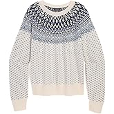 Vineyard Vines Womens Wool Blend Fair Isle Crew Sweater