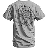 Combat Iron Men's Graphic T-Shirt | The Price of Freedom | Cotton-Poly Blend | Athletic Fit, Tagless Comfort