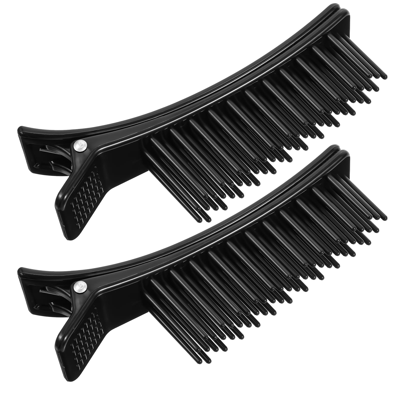 Photo 1 of 2Pcs Hair Sectioning Clips for Styling Sectioning, Ymapinc Duckbill Styling Hair Cutting Clips With Non-Slip Professional Alligator Grip for Parting Cutting, Coloring, Salon, Barber