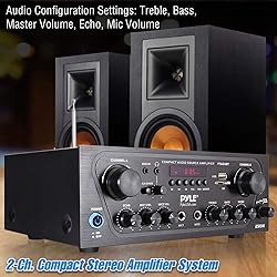 Pyle Home PTA24BT 250-Watt Compact Bluetooth Audio