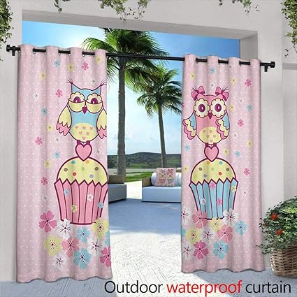 Amazon Com Loveeo Owls Curtains For Bedroom Two Owl