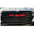 RAM Grille Emblem Overlay Decal Stickers 2025 Ram 1500 (Color: Gloss Red)