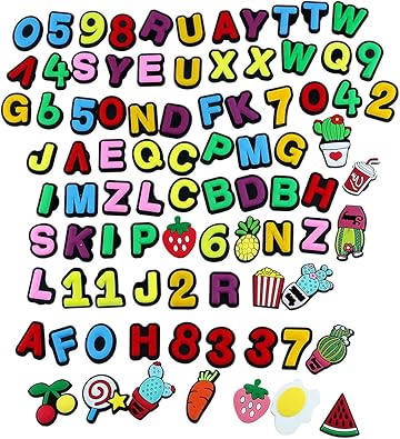 croc charms letters amazon