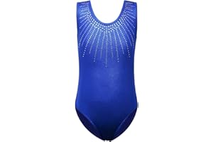 BAOHULU Gymnastics Leotards for Girls Shiny Jewels Kids Athletic Apperal Dance Outfit