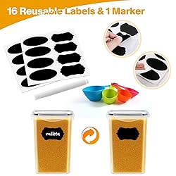 YASHE Airtight Pantry Storage Containers Set of