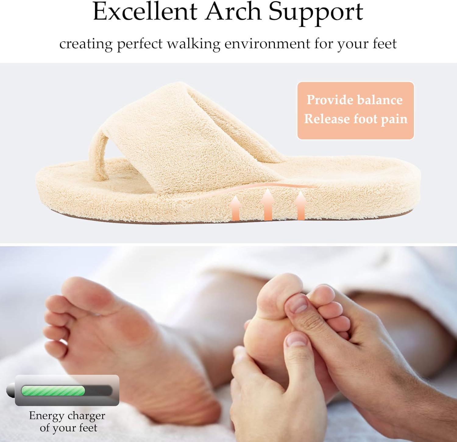 Chausson femme avec voûte plantaire Clearance