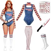 Tyalfrich Halloween Costumes for Women Adult Cosplay | 6 Pcs halloween costume Set, Soft Comfortable Fabric, Complete Outfit for Themed Party &amp; Cosplay Dress-up