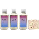 Bath &amp; Body Works Carried Away 3 Pack Daily Nourishing Body Lotion Bundle with a Himalayan Salts Springs Bar Soap - Full Size
