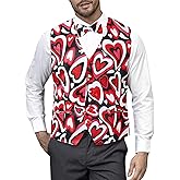 LINOCOUTON Men's Suit Vest with Bow Tie