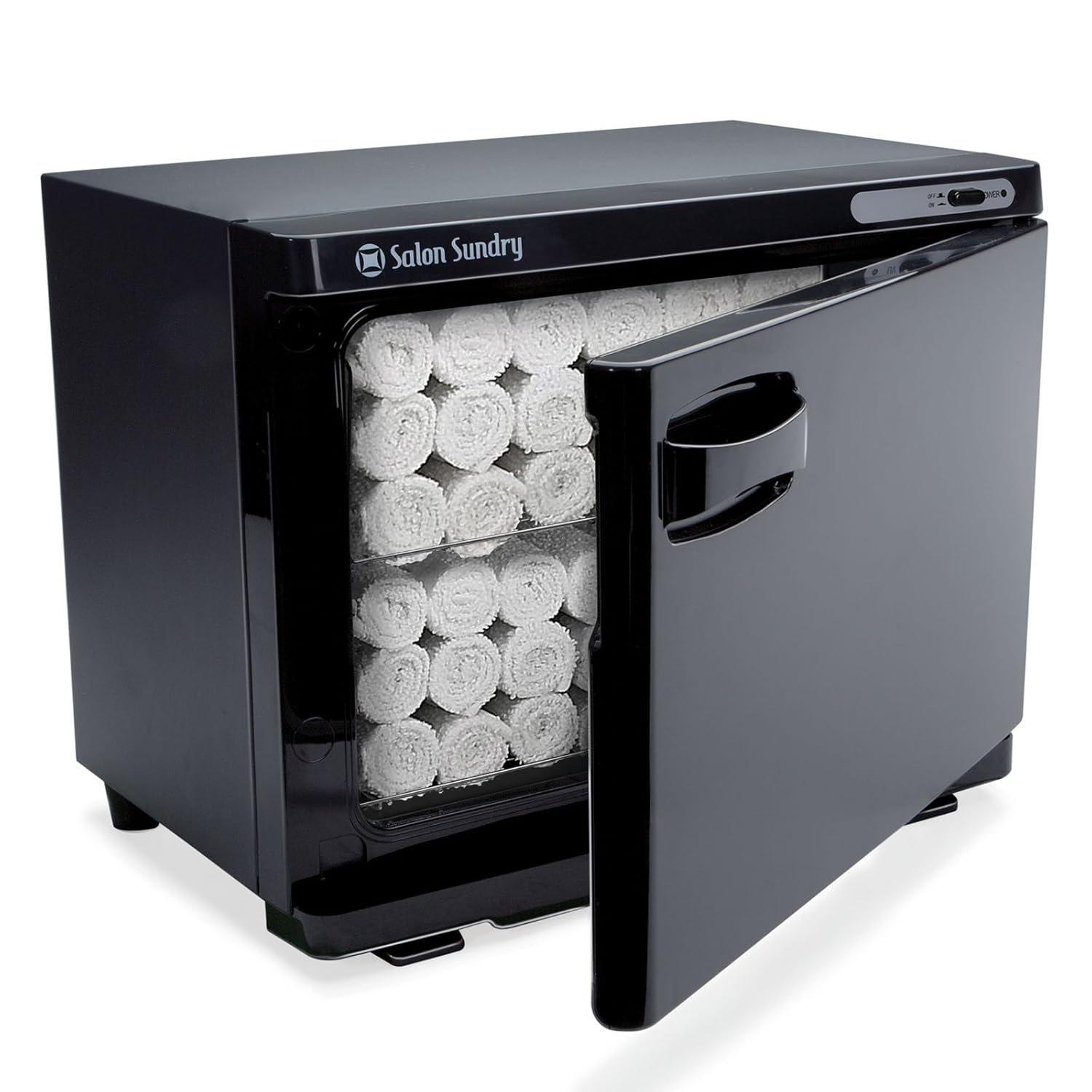 Salon Sundry Professional High Capacity Hot Towel Warmer Cabinet - Facial Spa and Salon Equipment - Black: Beauty