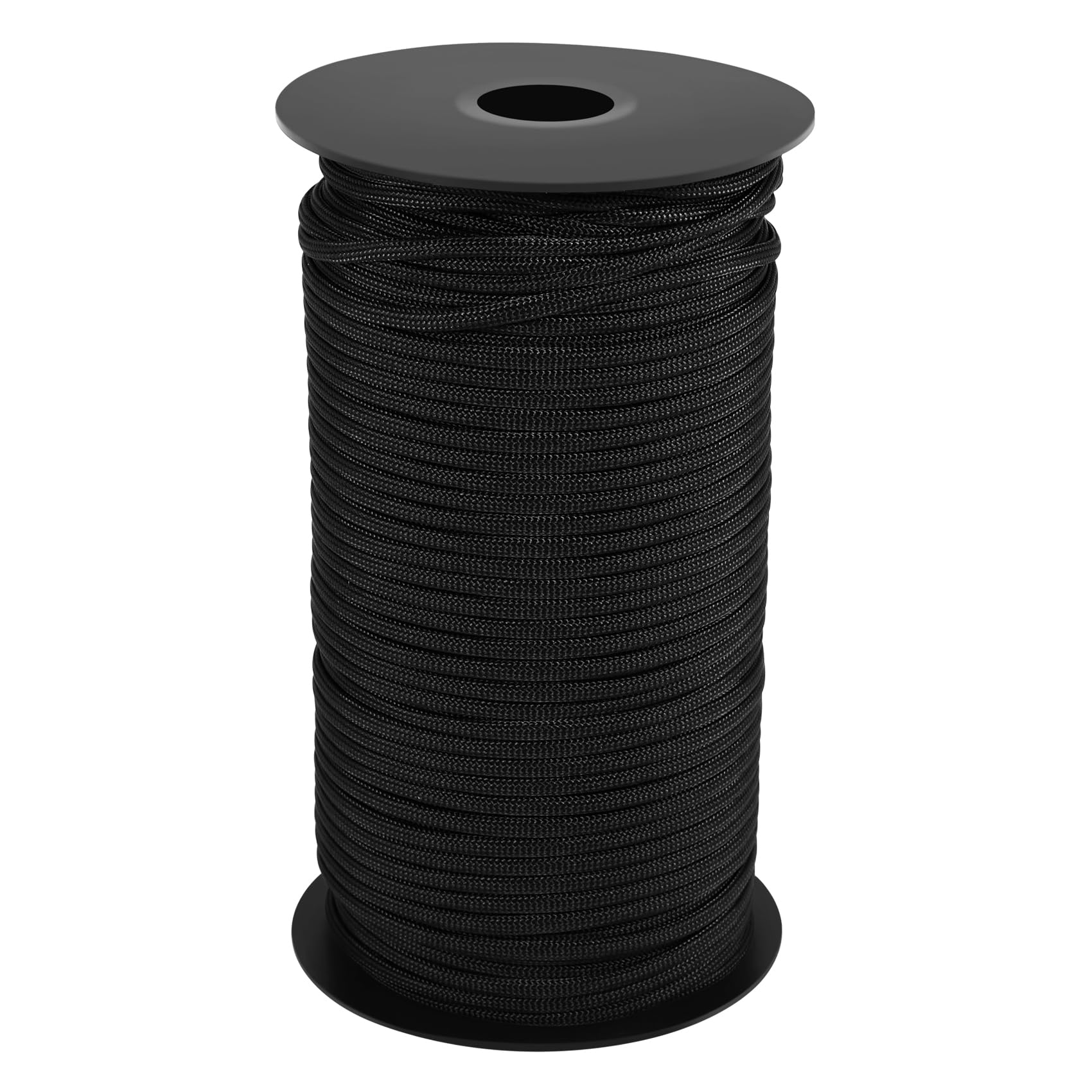 NIZEAMI 100M Cord Paracord Multi-functional Rope 7 Core Strands for Camping Buckle Outdoor Black