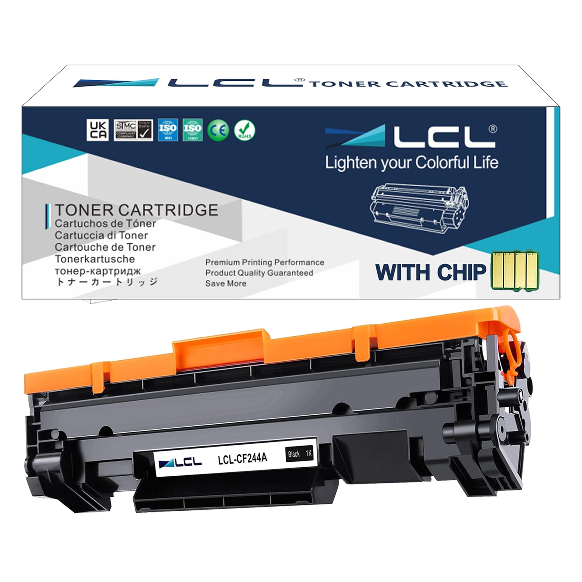 LCL Compatible Toner Cartridge 44A CF244A (1 Black) Replacement for HP LaserJet Pro M15a M15 M16 MFP M28 M29 LaserJet Pro M28a M28w M17a M17w MFP M30a MFP M30w
