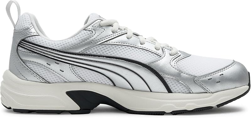 Sneakers légères Milenio Tech Unisexe 43, White Silver Feather Gray Metallic