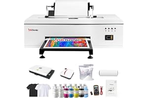 ROCROW InkSonic A3 DTF Printer, C13, R1390 | 13 inch DTF Transfer Machine, Custom Garment Printing, Multi-Material Compatible, Direct to Film, White Ink Circulation System & Auto Clean