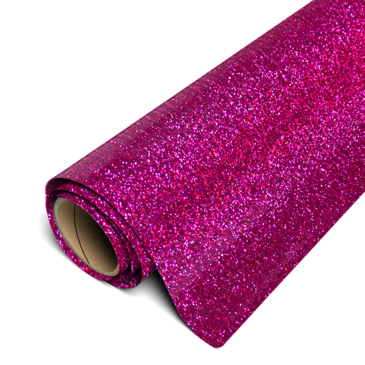 Siser Glitter HTV 11.8"x5ft Roll - Iron on Heat Transfer Vinyl (Cherry)