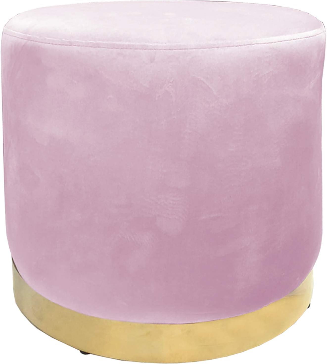 Urban Shop Velvet Ottoman, Blush