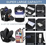 WENIG 50L Extra Large Backpack USB Port Anti Theft TSA Travel Laptop Bag 17 Inch view 3