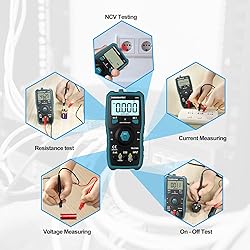 HANMATEK Digital Multimeter Auto-Ranging Voltmeter