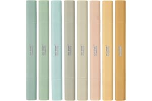 BLIEVE Aesthetic Cute Highlighters No Bleed Through, Dual Tip Chisel & Fine Point, Pastel Colors For Bible & Journaling