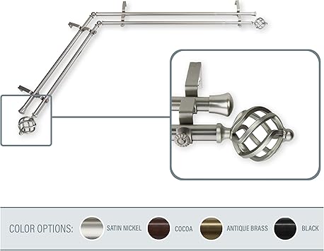 Amazon Com A F Rod Decor Medusa Double Corner Window Curtain