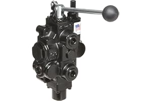 PRINCE MANUFACTURING Prince RD513CA5A4B1 Directional Control Valve, Monoblock, Cast Iron, 1 Spool, 4 Ways, 3 Positions, Tandem, Spring Center, Lever Handle, 3000 psi, 30 gpm, In/Out: 3/4" NPT Female, Work 3/4" NPT Female