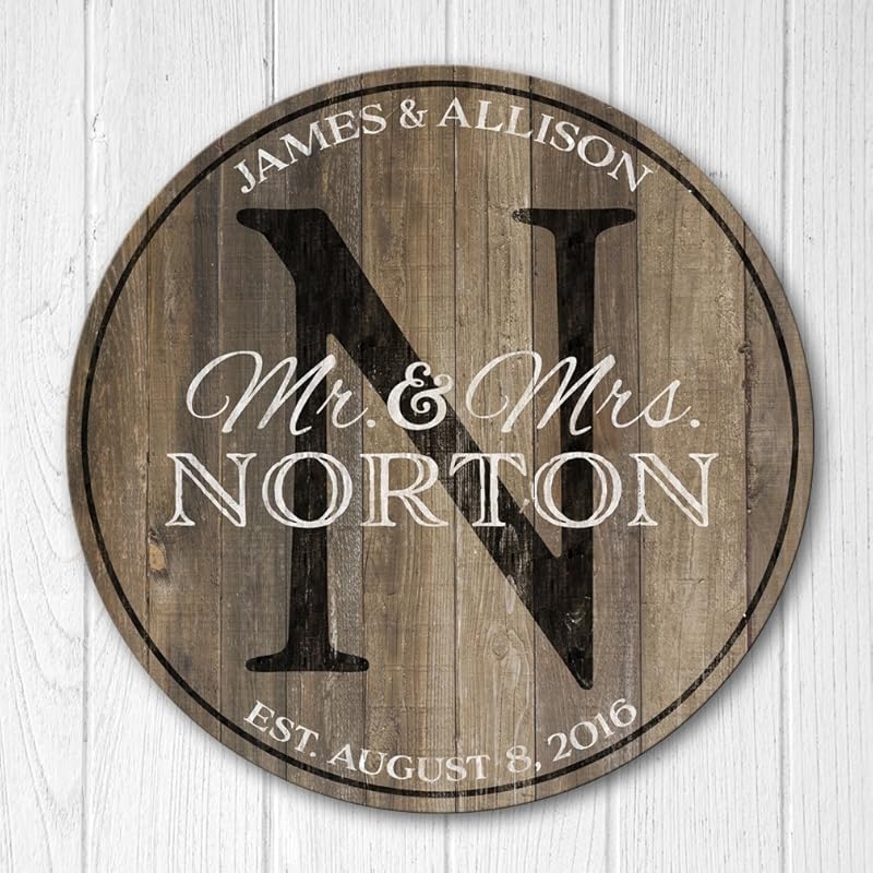 Personalized Wedding Anniversary Gift, Wood
