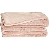 UnHide Lil’ Marsh Faux Fur Blanket - Lightweight, Soft Throw Blanket - Machine Washable - Ideal for Bed, Couch, or Reading Chair- Medium (60" x 80") Rosy Baby