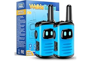 Kids Walkie Talkies Toys for Boys: comedyfun Mini Robots Walkies Talkies 2 Pack Boys Toys for 3 4 5 6-8 Year Old Boy Camping Hiking Outdoor Game Birthday Gifts for 3 4 5 6 Year Old
