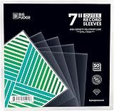 BIG FUDGE 7 inch Outer Vinyl Sleeves 50pcs Clear 3 mil 7.42 x 7.42 in