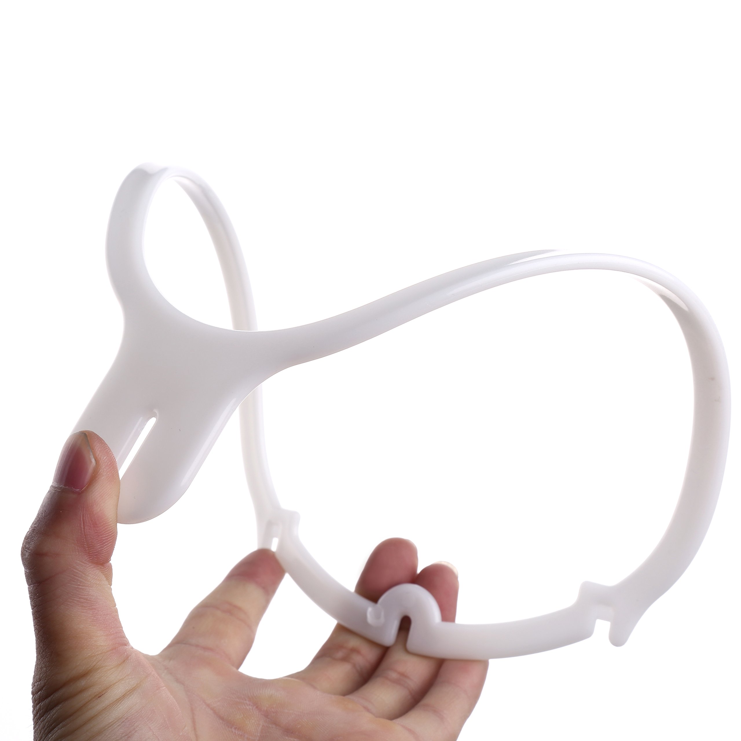 eNilecor 2 Pack Wig Hanger,Collapsible Wig Dryer Stand Hat Cap Holder, Portable Wig Hanging Display Tool(White)