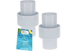 U.S. Pool Supply Hose Connector Adapter, 1.5" Male to Male Fitting, Pack of 2 - Connects Female Cuff Vacuum Hoses, Leaf Canister Conversion Joiner - Replacement, Compatible with Hayward AXV092 Adapter