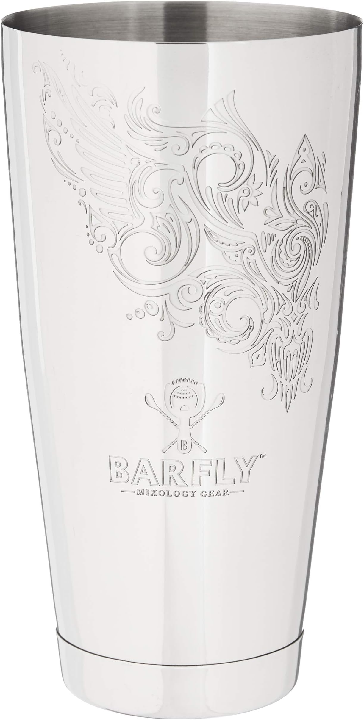 Barfly Cocktail Tin, Large 28 oz (828 ml), Stainless Steel, Logo Etch
