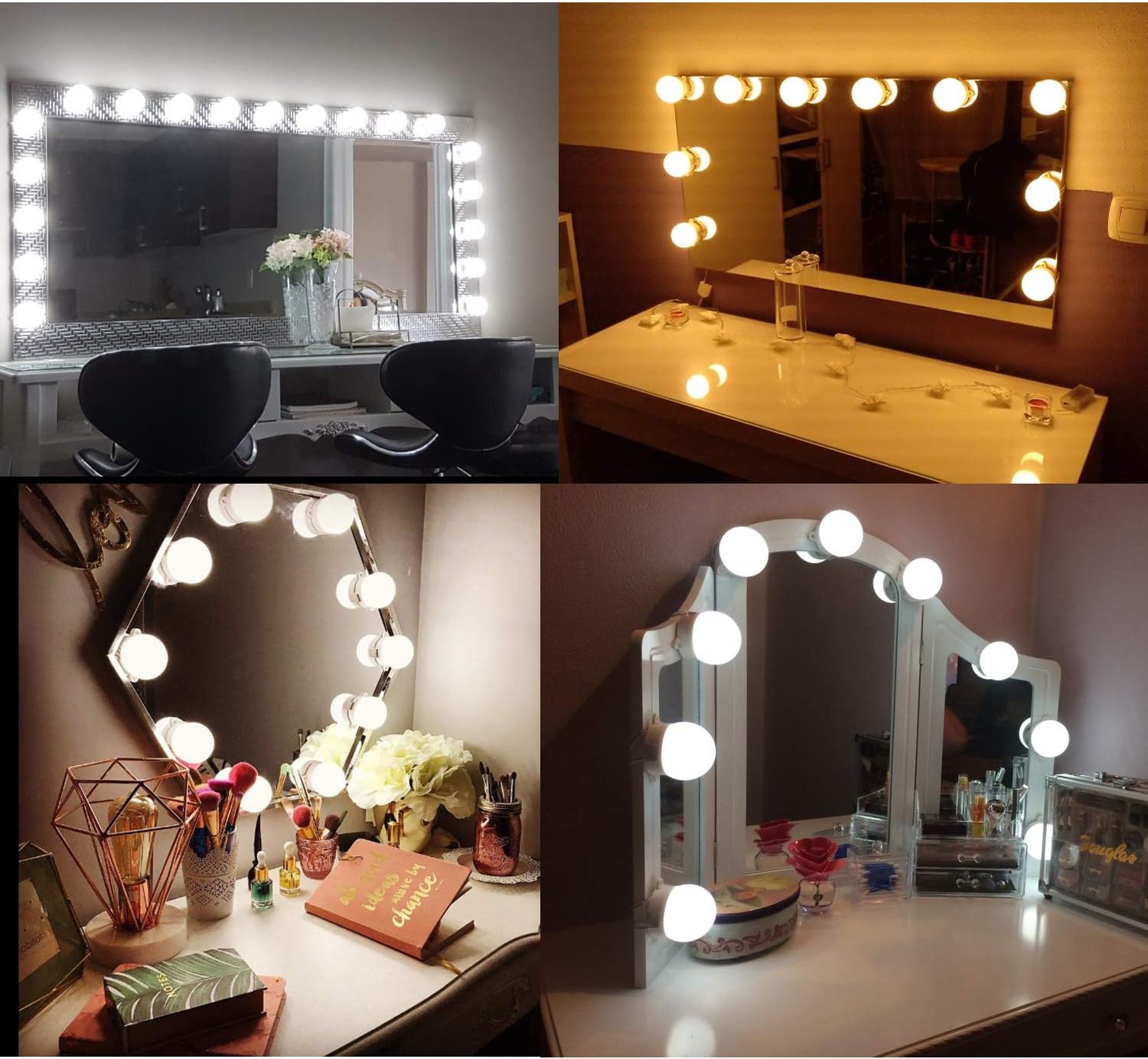 10 luces bombillas blanco natural aiboo