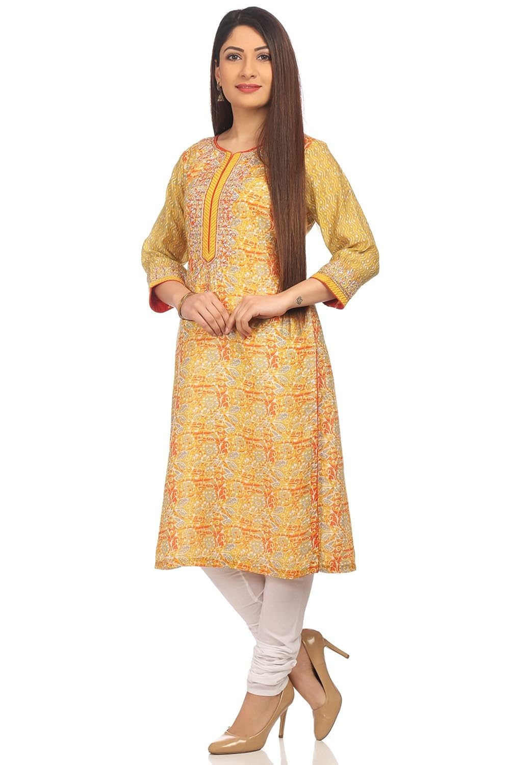 biba women's straight salwar suit