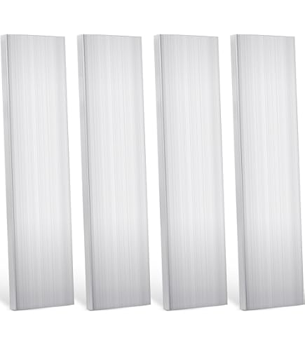 Aazon.co: Barra Plana De Aluinio De 1/2" X 3", Acción Sólida