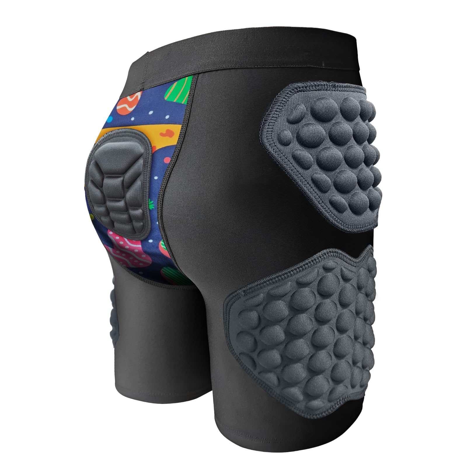 Topeter Padded Shorts for Children, Protective Shorts for Ski, Snowboard, Hip Protector for Skateboarding, Ice Skate, Roller Skate Yellow YL