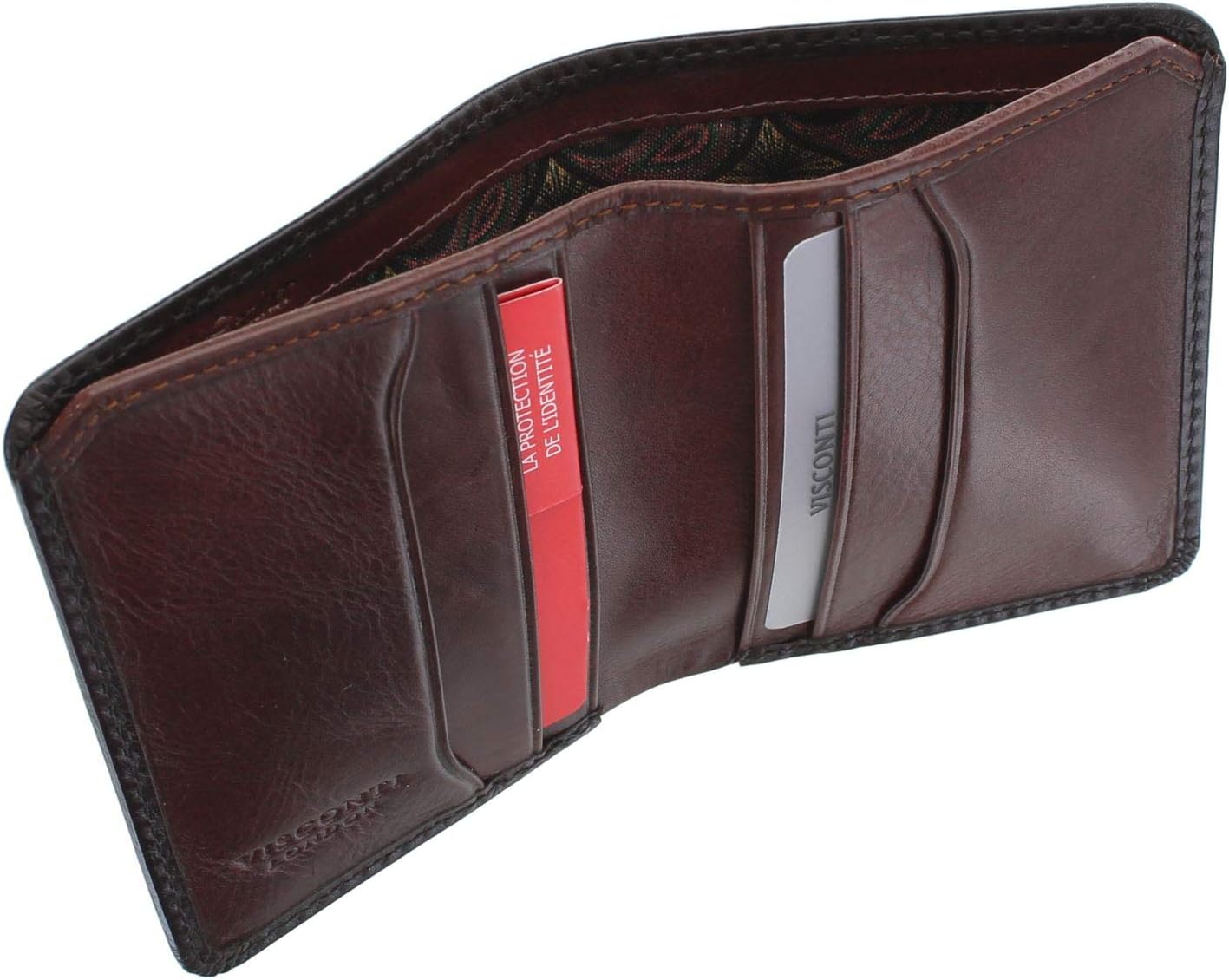 VISCONTI Atelier Collection David Leather Wallet RFID AT56 Burnish Tan - Image 4