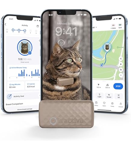 Amazon Real Time Cat Tracker Silicone Cover Tractive Mini Cat Real