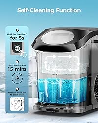 Ice Makers Countertop Nugget Ice Cubes, Portable