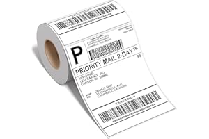 ASprink Thermal Labels 4x6, Pack of 100 4x6 Roll Labels, Commercial Grade, Strong Adhesive Shipping Label, Compatible with ASprink A64M and Most Thermal Printer & Shipping Supplies