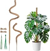 Mcbazel Moss Pole 60cm+120cm Bendable Coir Plant Support