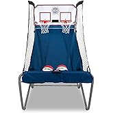 Pop-A-Shot - Home Dual Shot | Arcade Basketball Game for Home | Sensor Scoring Hoop, 16 Game Modes, 7 Balls | Foldable for Ea